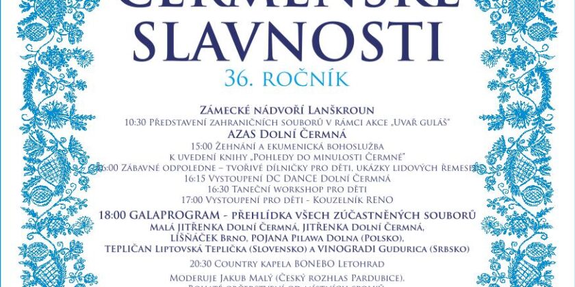 POZVÁNKA NA ČERMENSKÉ SLAVNOSTI 21.6.2025