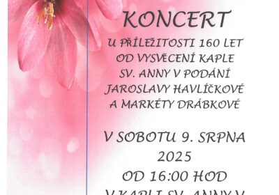 POZVÁNKA NA SLAVNOSTNÍ KONCERT 9.8.2025