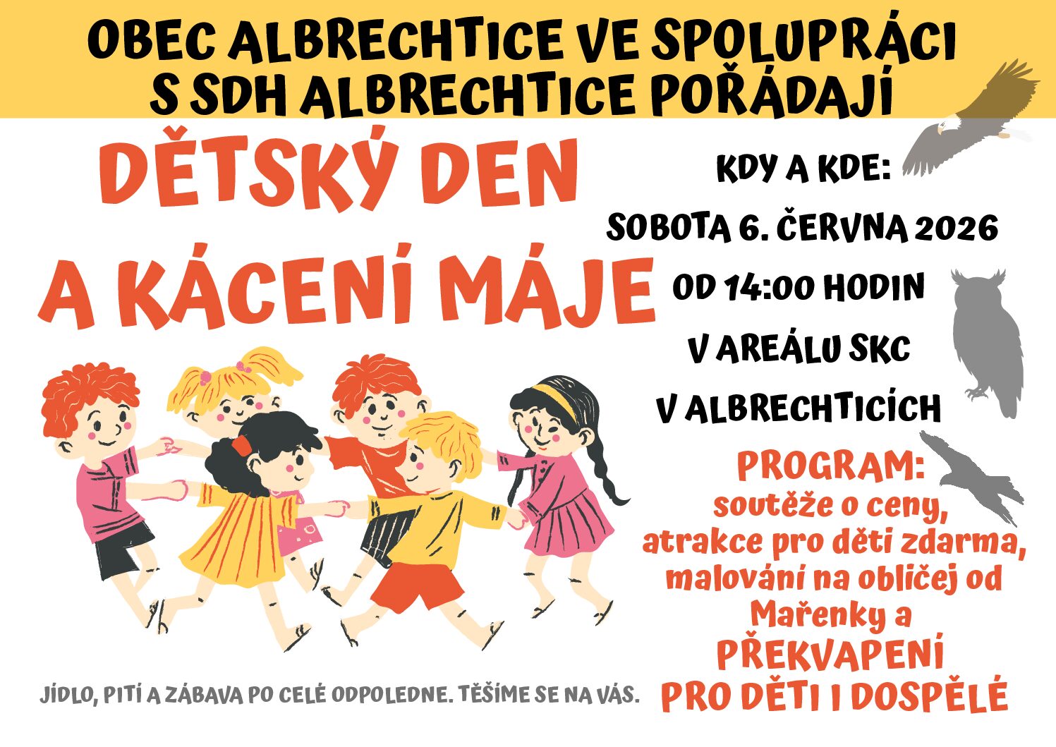 DĚTSKÝ DEN A KÁCENÍ MÁJE 6.6.2026