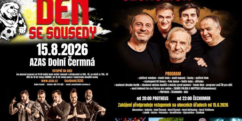 POZVÁNKA NA DEN SE SOUSEDY 15.8.2026