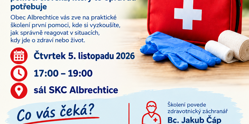 ŠKOLENÍ PRVNÍ POMOCI
